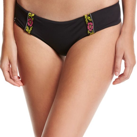 TAVIK Bouquet Black Bikini Bottom👙Sz S - Picture 2 of 7